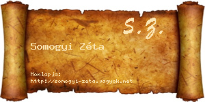 Somogyi Zéta névjegykártya